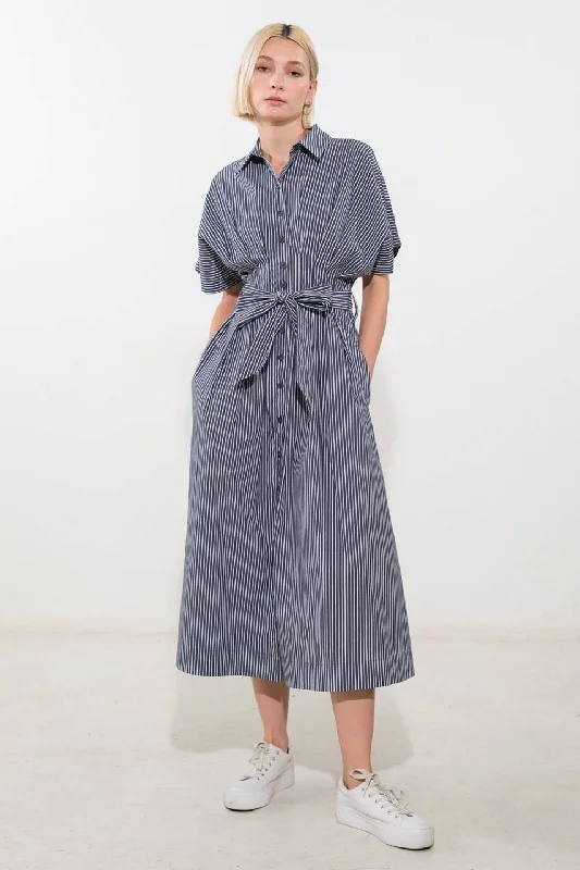 STORIES OF MINE WOVEN MIDI DRESS Stylish Halter Neck Midi Dress