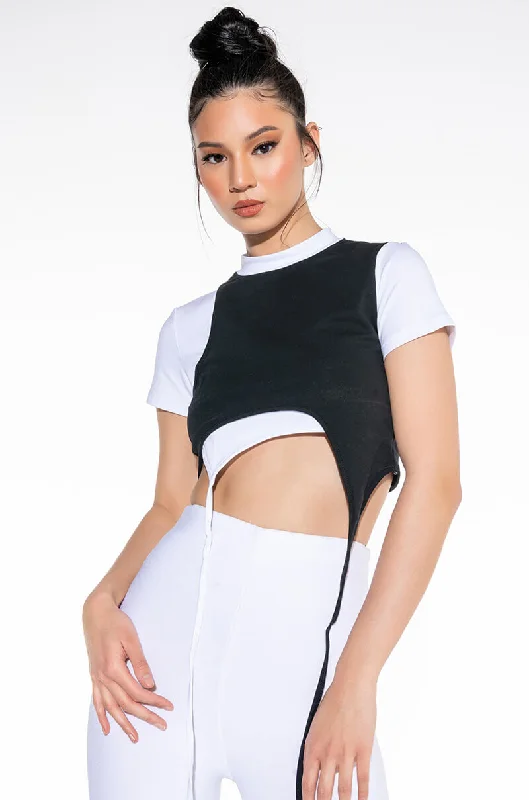 INSTIGATOR ASYMMETRICAL TSHIRT Relaxed Fit Short Shirt