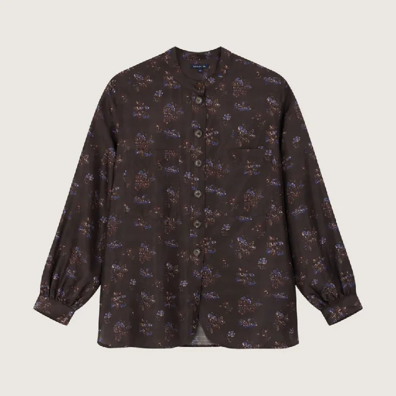 Laure Shirt (Plum Print)