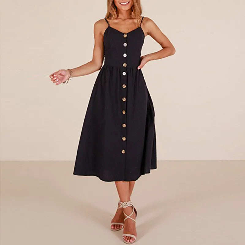 Leisure Fashionable Solid Sexy High Backless Elegant Midi Dresses Stylish Vintage Midi Dress Leisure Fashionable Solid Sexy High Backless Elegant Midi Dresses Stylish Vintage Midi Dress