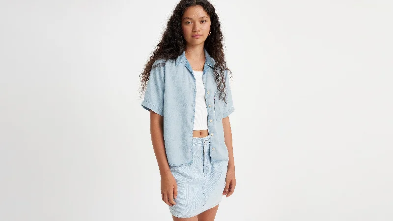 Levi's® Women's Joyce Resort Shirt Relaxed Fit Short Shirt