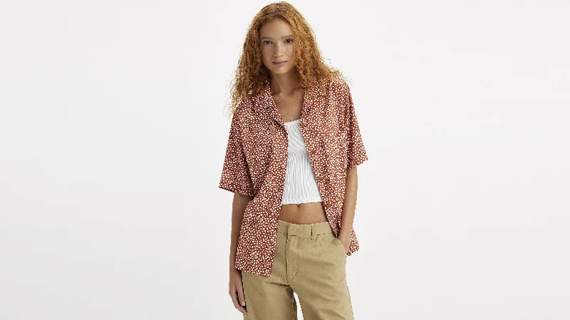 Levi's® Women's Alfie Shirt Trendy Print Short Sleeve