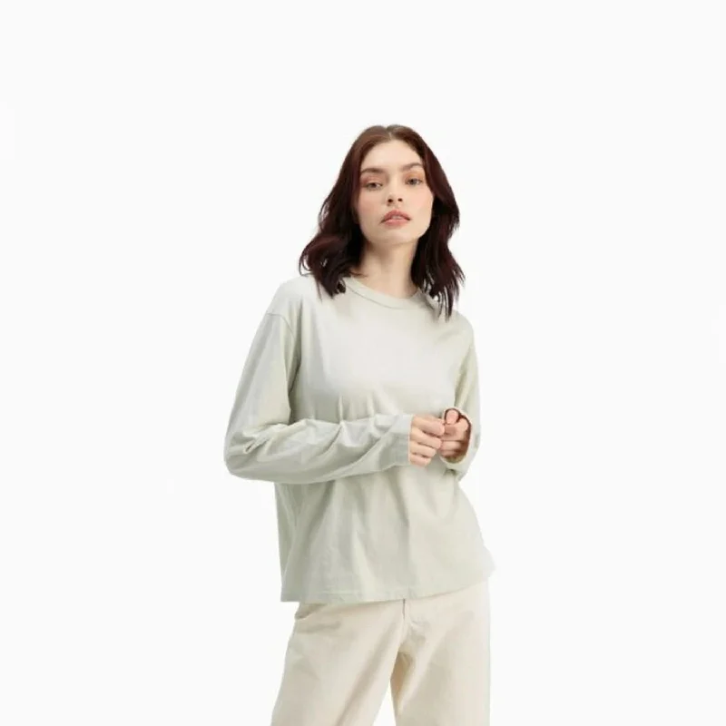 Long Sleeve Standard Shirt (Sea Glass) Trendy Floral Print Tee