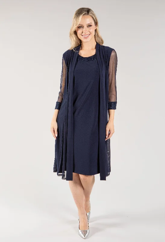 Midi Dress Two Piece Set Elegant Satin Button Midi Dress