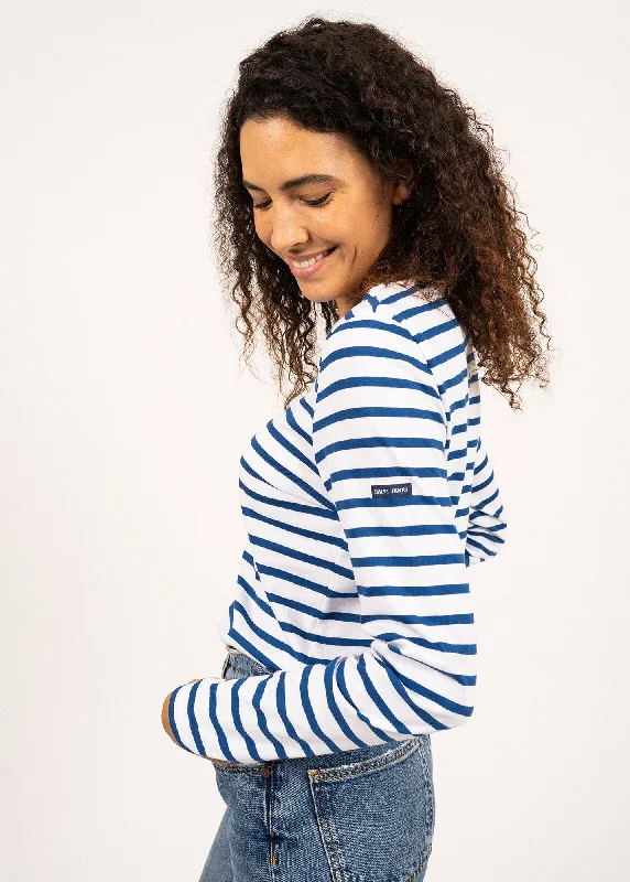 Minquidame striped sailor shirt - regular fit, in light cotton (NEIGE/GITANE) Casual Button-Down Short Shirt Minquidame striped sailor shirt - regular fit, in light cotton (NEIGE/GITANE) Casual Button-Down Short Shirt