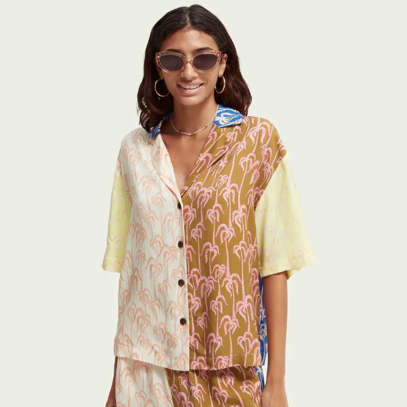 Oversized Printed Beach Shirt (Combo C) Soft Flowing Short Shirt