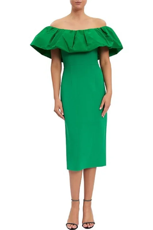 REBECCA VALLANCE Virgil Midi Dress (Green) - RRP $649 Fashionable Pencil Midi Dress