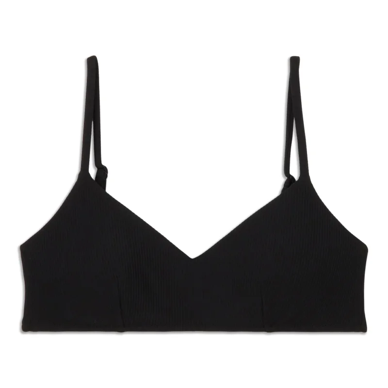Ribbed Swim Top A/B - Resale Adjustable Bikini Bottoms