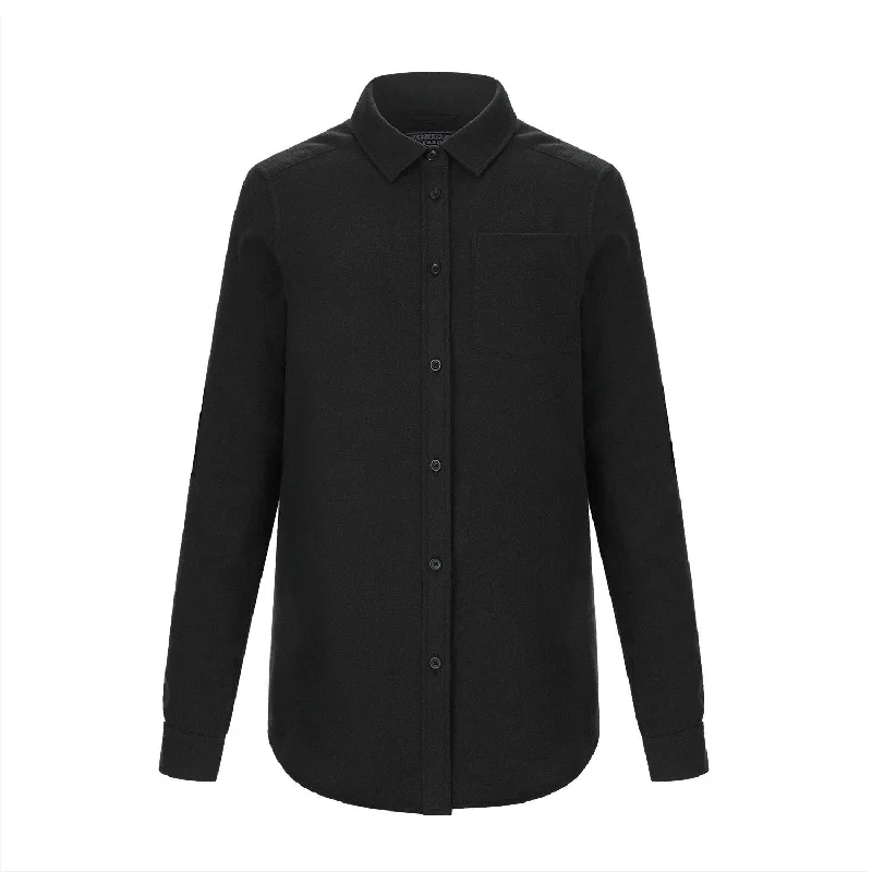 S04501 - Chalet - Ladies Brushed Flannel Shirt Relaxed Fit Short Blouse