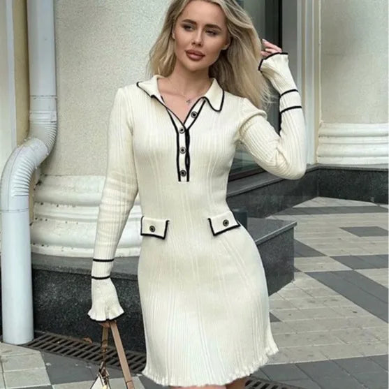 Slim Short French Strip Skinny Long Korean Midi Dresses Comfortable Deep V Midi Dress Slim Short French Strip Skinny Long Korean Midi Dresses Comfortable Deep V Midi Dress