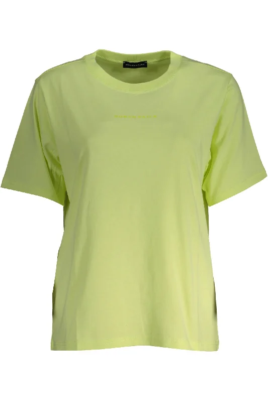 Yellow Cotton Women TShirt