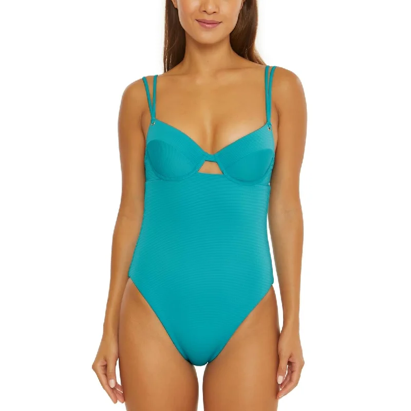 Trina Turk Womens Underwire  One-Piece Swimsuit Bold Swimsuit Design