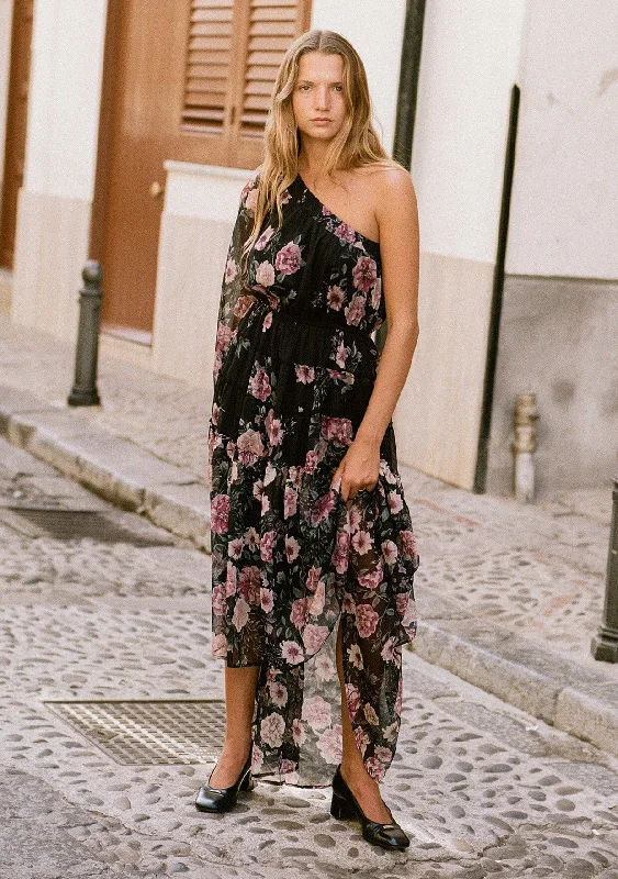 Veda One Shoulder Maxi Dress