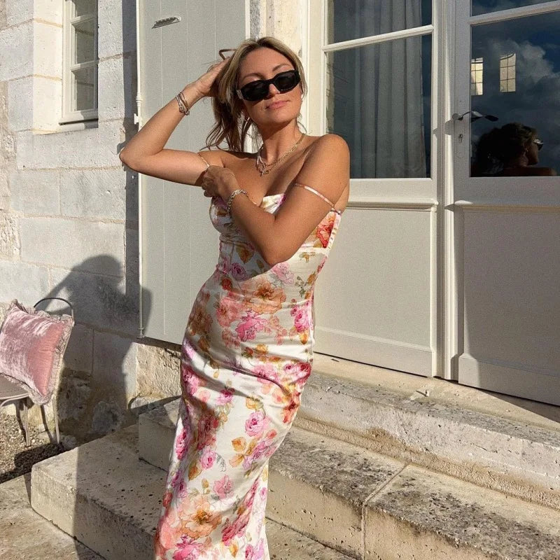 Women's Bodycon Slim-fit Halter Summer Fashion Print Traf Fit Midi Dresses Fashionable High-Neck Midi Dress Women's Bodycon Slim-fit Halter Summer Fashion Print Traf Fit Midi Dresses Fashionable High-Neck Midi Dress