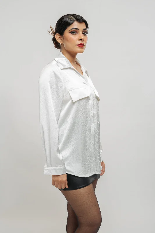 White Double Pocket Shirt