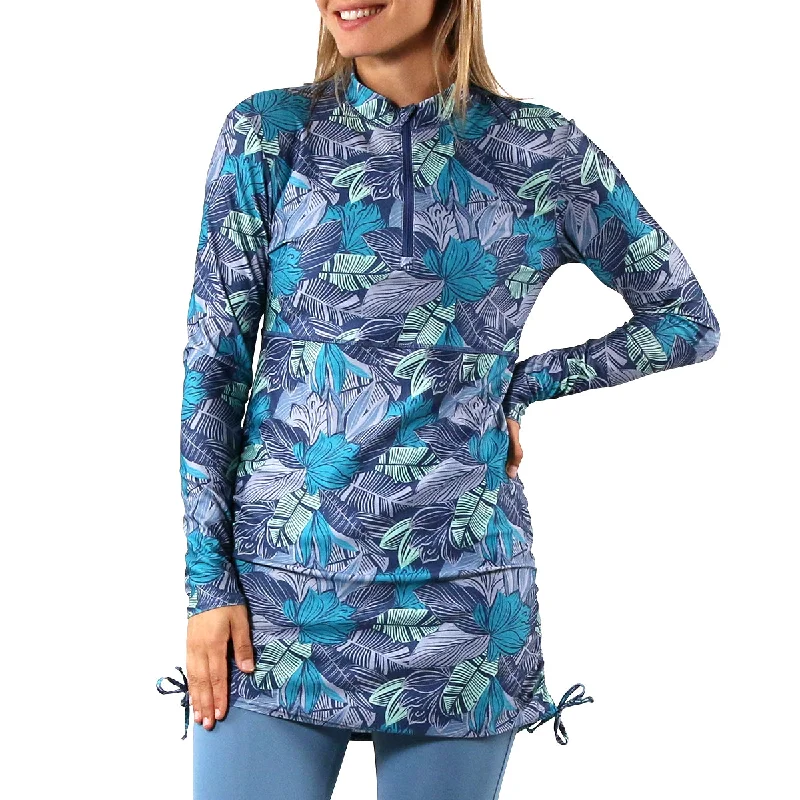 Women's Convertible Swim Shirtdress Chic Swimsuit Cover-Up