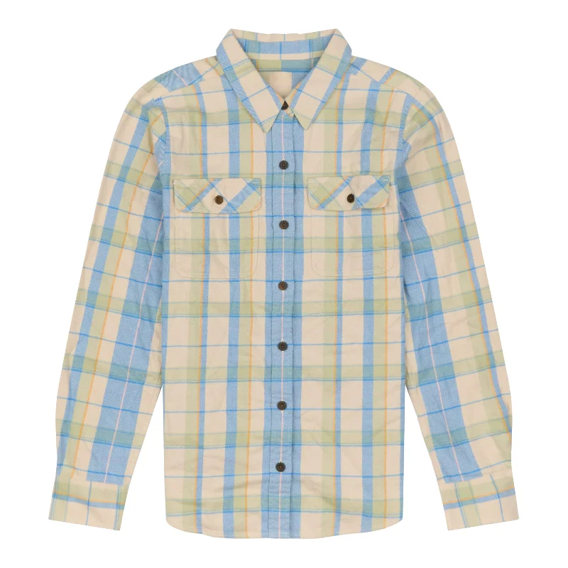 Women's Long-Sleeved Organic Cotton Midweight Fjord Flannel Shirt