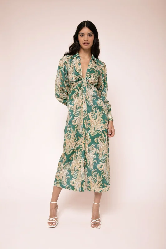 Arabella Midi Dress Cozy Spaghetti Strap Midi Dress