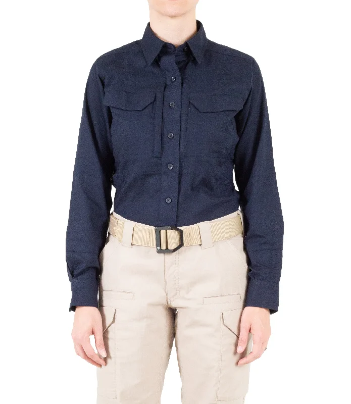 Women's V2 Tactical Long Sleeve Shirt Soft Cotton Short Shirt