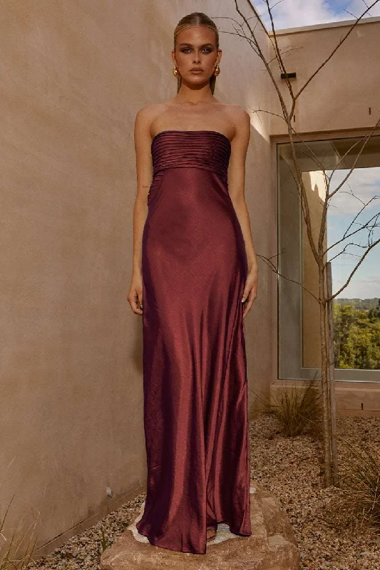 ADINA MAXI DRESS - SIENNA Fashionable High-Waist Maxi Dress