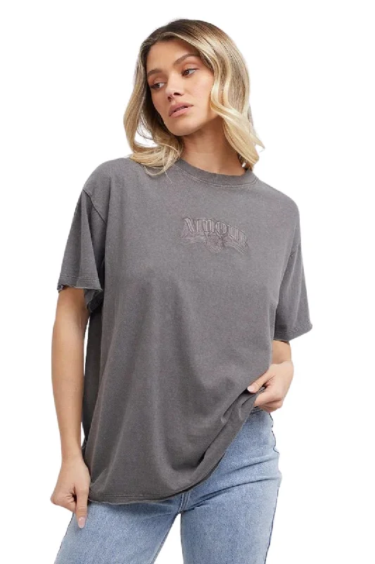 All About Eve | Womens Amour Tee (Charcoal) Jersey Fabric Tulle Fabric Batik Fabric