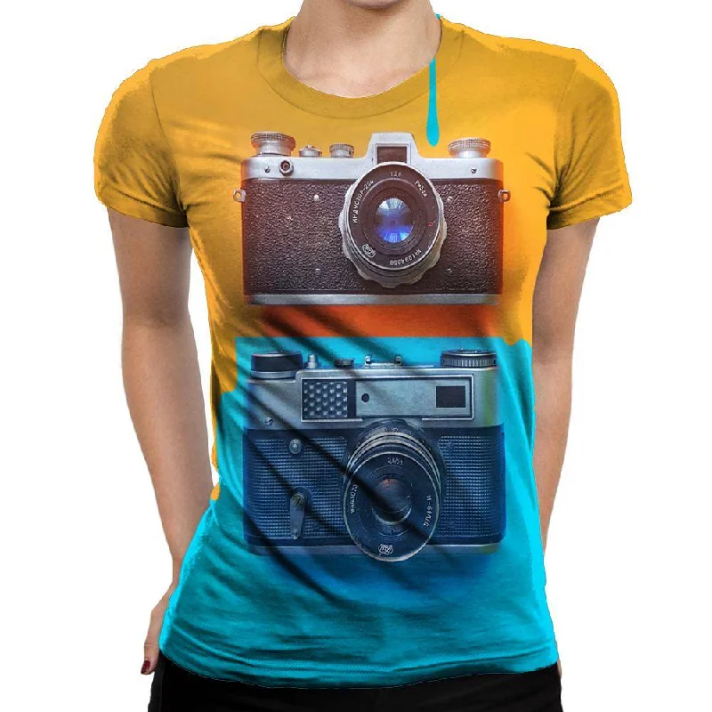 Antique Camera Womens T-Shirt