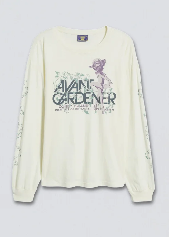 Avant Gardener Long Sleeve Boyfriend Tee Collared Crew Neck Turtle Neck