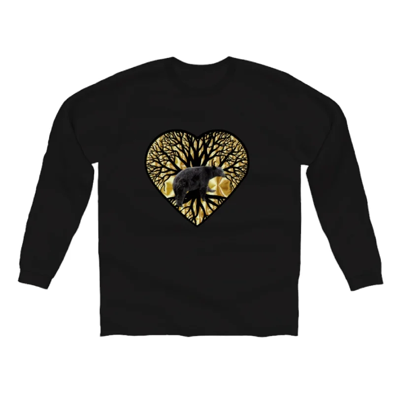 Bear Heart Comfort Long Sleeve Unisex T-shirt Seamless Knitted Crochet