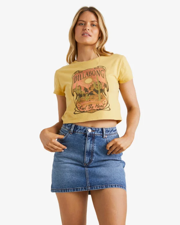 Billabong Feel The Heat Tee - Sum24 Beaded Sequined Faux Fur