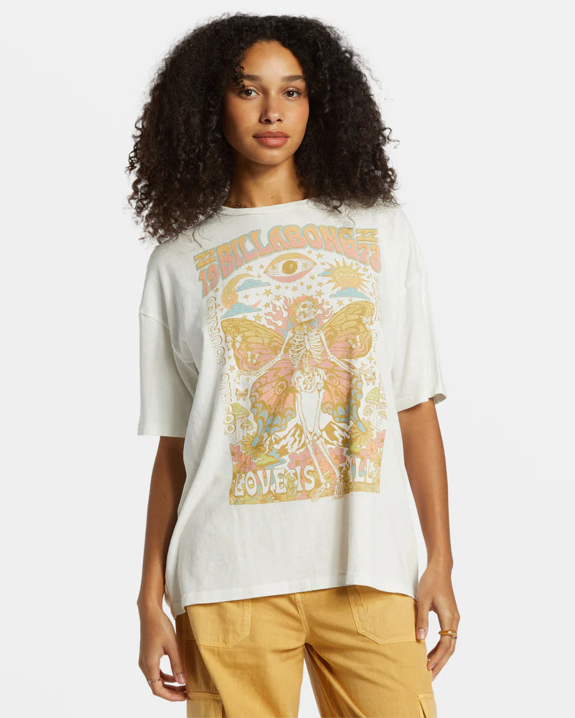 Billabong Love Is All Tee - Sum24 Chenille Blend Fleece Blend Nylon Blend