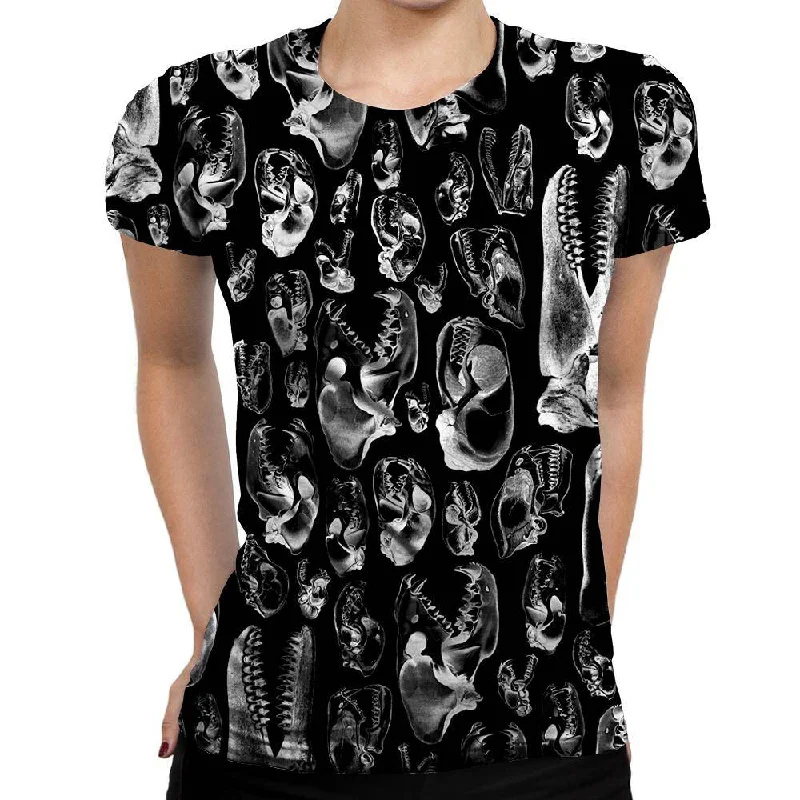 Carnivore Womens T-Shirt Mesh Canvas Denim