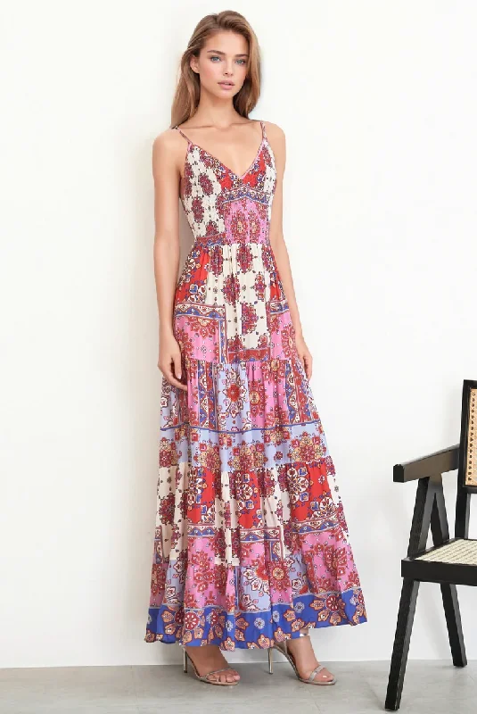 CLAIRE MAXI DRESS Trendy Maxi Dress with Bow