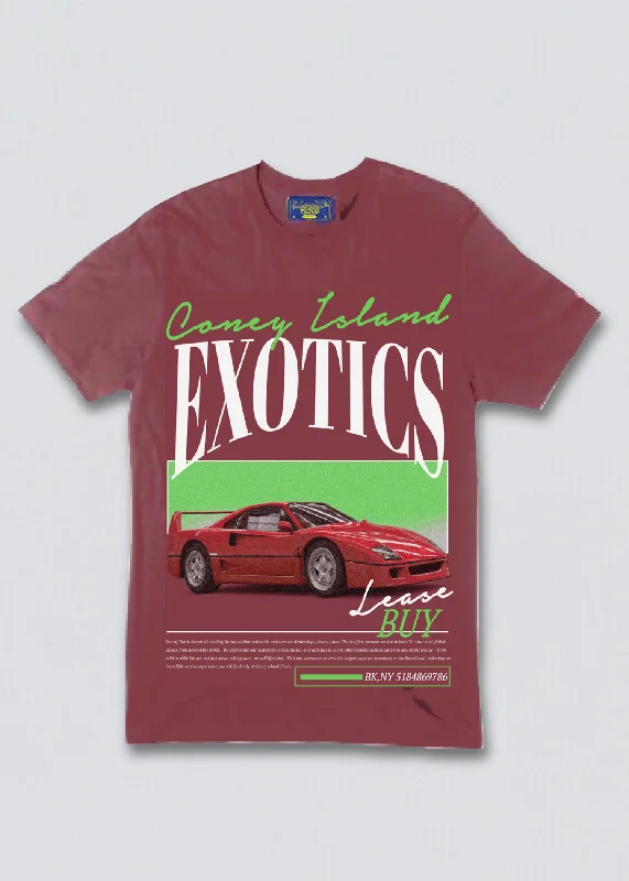 Coney Island Exotics Graphic Short Sleeve Tee Seamless Knitted Crochet