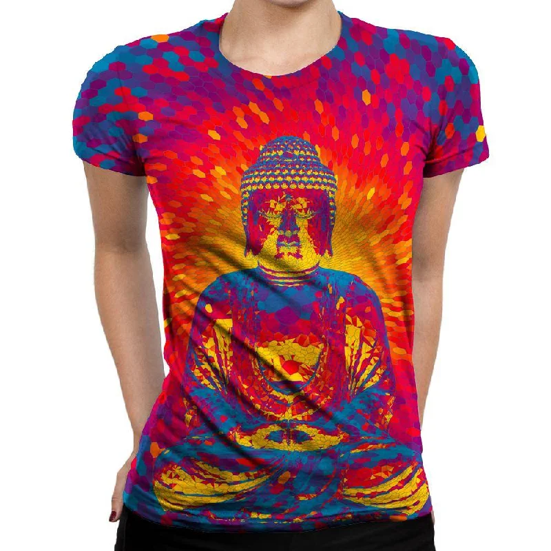 Crystal Buddha Womens T-Shirt