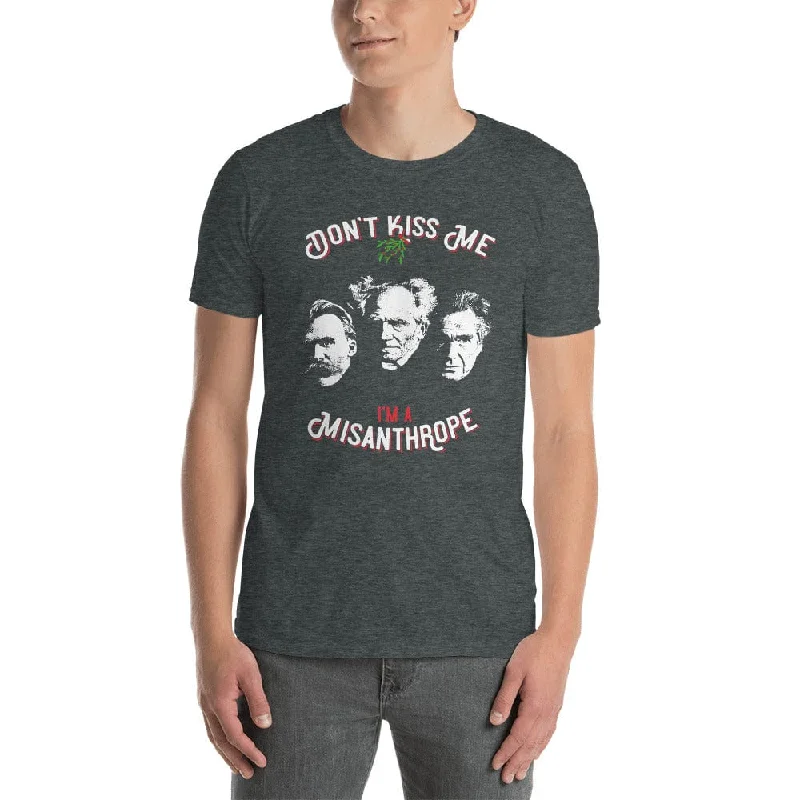 Don't Kiss Me I'm A Misanthrope - Nietzsche, Schopenhauer, Cioran - Premium T-Shirt Polka Dot Checkered Tartan Don't Kiss Me I'm A Misanthrope - Nietzsche, Schopenhauer, Cioran - Premium T-Shirt Polka Dot Checkered Tartan