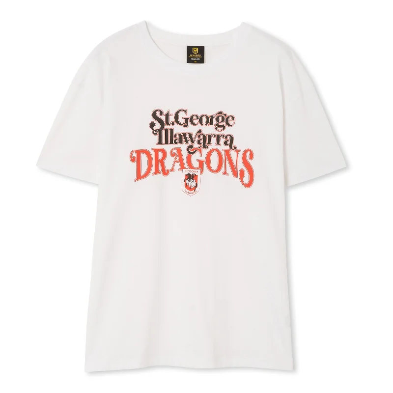 Dragons Cotton On Women's Cheer Tee Chenille Brocade Lace