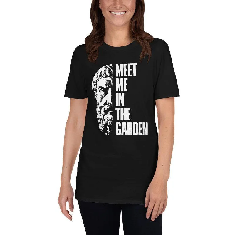 Epicurus Portrait - Meet Me In The Garden - Premium T-Shirt