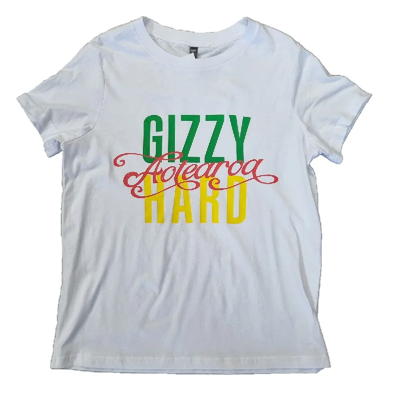 Gizzy Hard Aotearoa Womens Tee Zippered Front Buttoned Front Snap Front