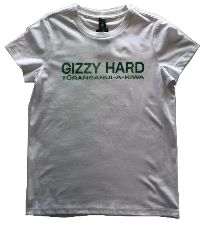 GIZZY HARD WOMENS POUNAMU TEE Polka Dot Checkered Tartan
