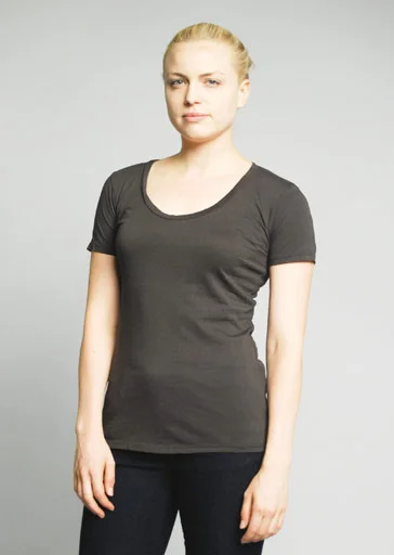 Brooklyn Denim Co. Organic Cotton Swoop Neck Tee - Granada