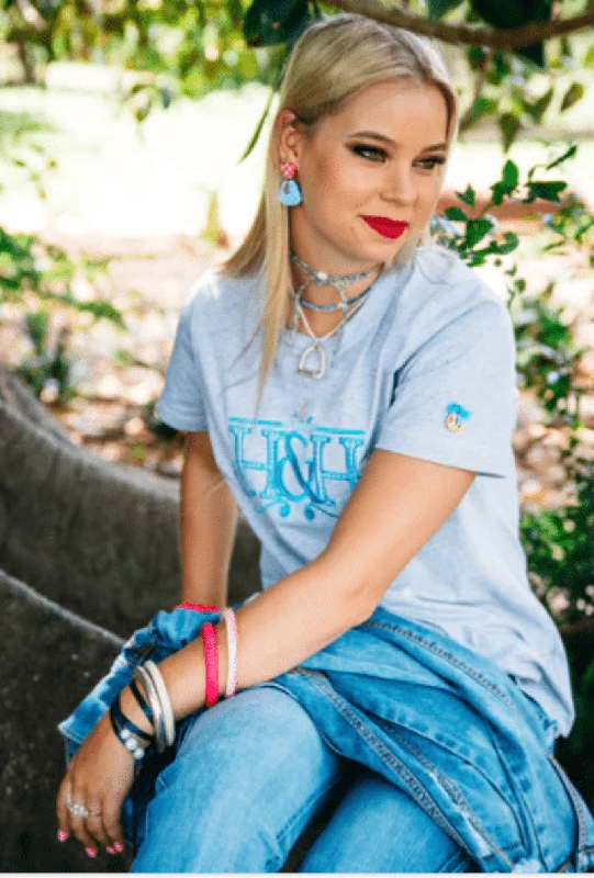 Hitchley & Harrow Tee Womens Logo Handmade Hand-knitted Hand-woven