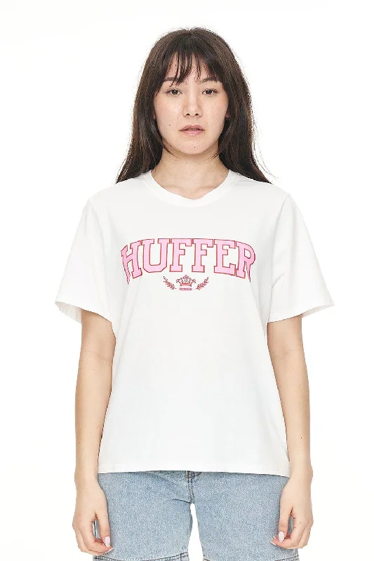 HUFFER CLASSIC TEE 170/EMPIRE - CHALK Seamless Knitted Crochet