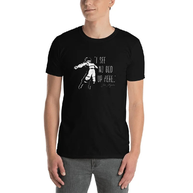 I see no god up here - Premium T-Shirt Silk Blend Satin Velvet