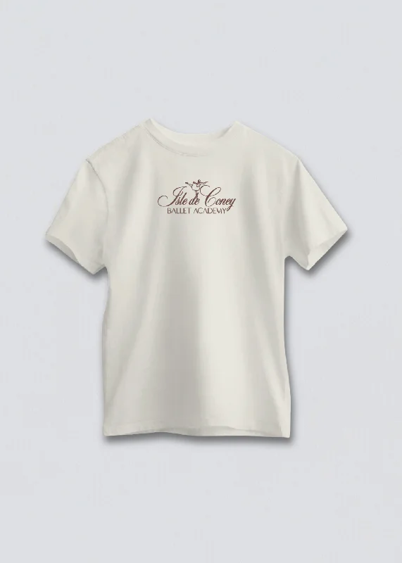 Isle de Coney Ballet Academy Short Sleeve Boyfriend Tee Houndstooth Herringbone Solid