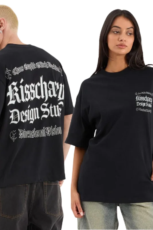 Kiss Chacey KSCY | Unisex LIMITED EDITION Machine Street Tee (Anthracite Black) Mesh Canvas Denim Kiss Chacey KSCY | Unisex LIMITED EDITION Machine Street Tee (Anthracite Black) Mesh Canvas Denim