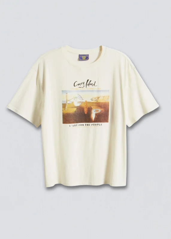 L'Art Short Sleeve Graphic Boyfriend Tee Knit Fabric Woven Fabric Fleece Fabric