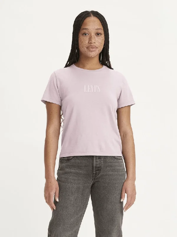 Levi Tee Womens Graphic Boyfriend Fit Graphic Embroidered Appliqued