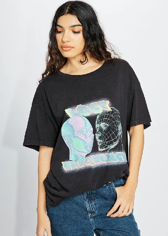 Lost Frequency Graphic Short Sleeve Tee Cashmere Blend Cotton Blend Poly Blend