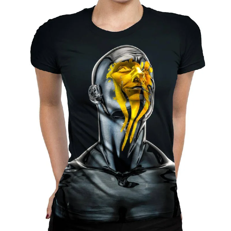 Love Is The Only Gold Womens T-Shirt Rayon Fabric Velvet Fabric Corduroy Fabric