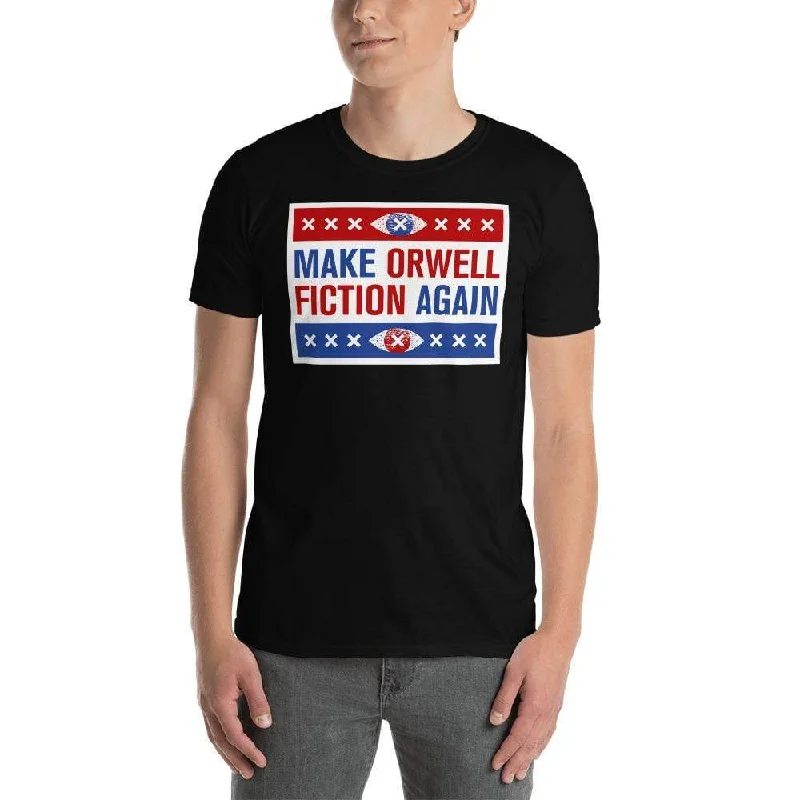Make Orwell Fiction Again - Election version - Premium T-Shirt Asymmetrical Pockets Print Make Orwell Fiction Again - Election version - Premium T-Shirt Asymmetrical Pockets Print